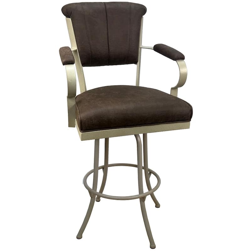 Miami Extra Tall 34" Spectator Metal Bar Stool on Noam Base 34" Seat